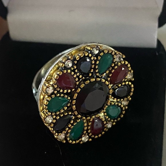 Vintage Jewelry - Antique Style Gemstone Ring 6-7